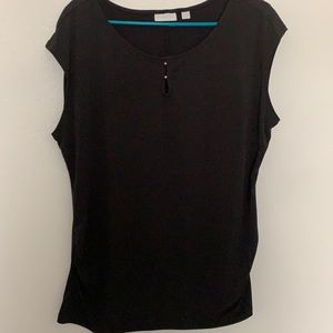 Sleeveless Black Stretch Top